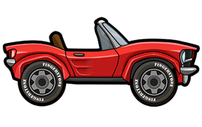 voiture de sport rouge: voiture de sport